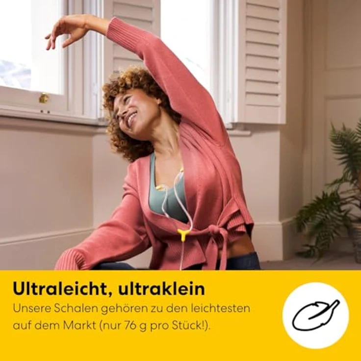 Medela Freestyle Mini, tragbare elektrische Einzelmilchpumpe mit Hands-free Auffangschalen, wiederaufladbarem Akku und ultraleichtem Design – Bild 4