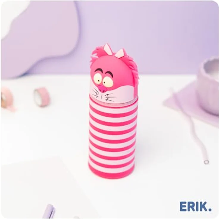 Grupo Erik Federmäppchen Disney Alice im Wunderland Cheshire Cat 3D, stilvolle Federmappe für Schule und Büro – Bild 5