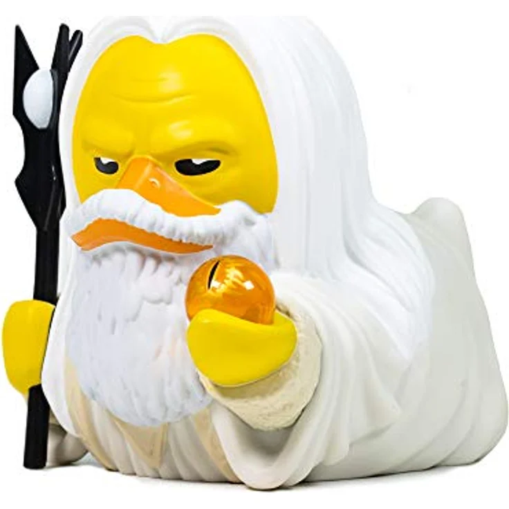 TUBBZ Box-Ausgabe Saruman, Sammler-Vinyl-Gummiente Figur, 9 cm, offizielles Der Herr der Ringe Merchandise – Bild 1
