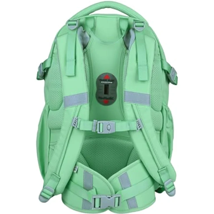 McNeill Schulranzen Luca 2.0 (2-tlg), Polyester, mint, 3 Hauptfächer, ergonomisches Rückensystem, Laptopfach, 28 l Volumen – Bild 4