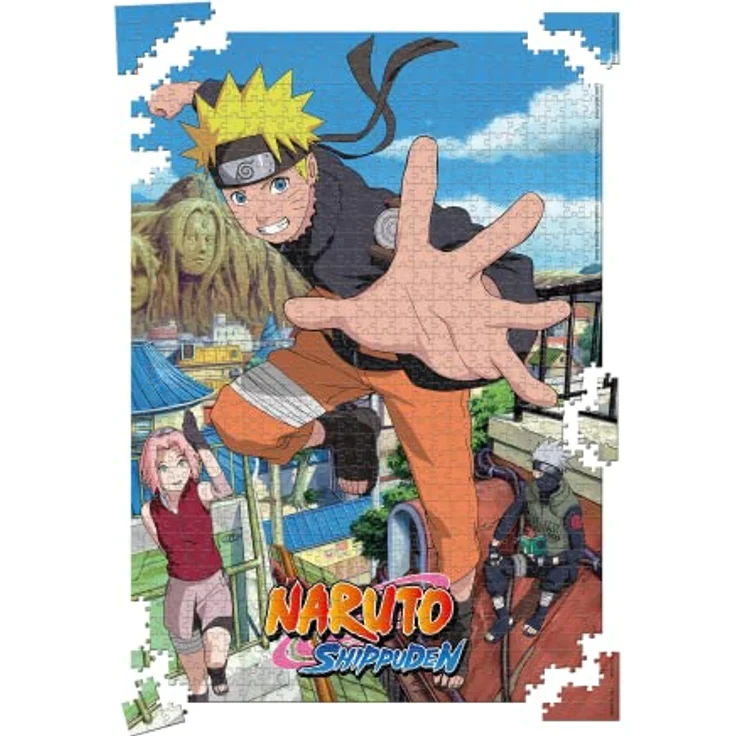 Winning Moves Naruto Shippuden Retorno a Konoha Puzzle, 1000 Teile, Mehrfarbig, 665 x 500 mm – Bild 4
