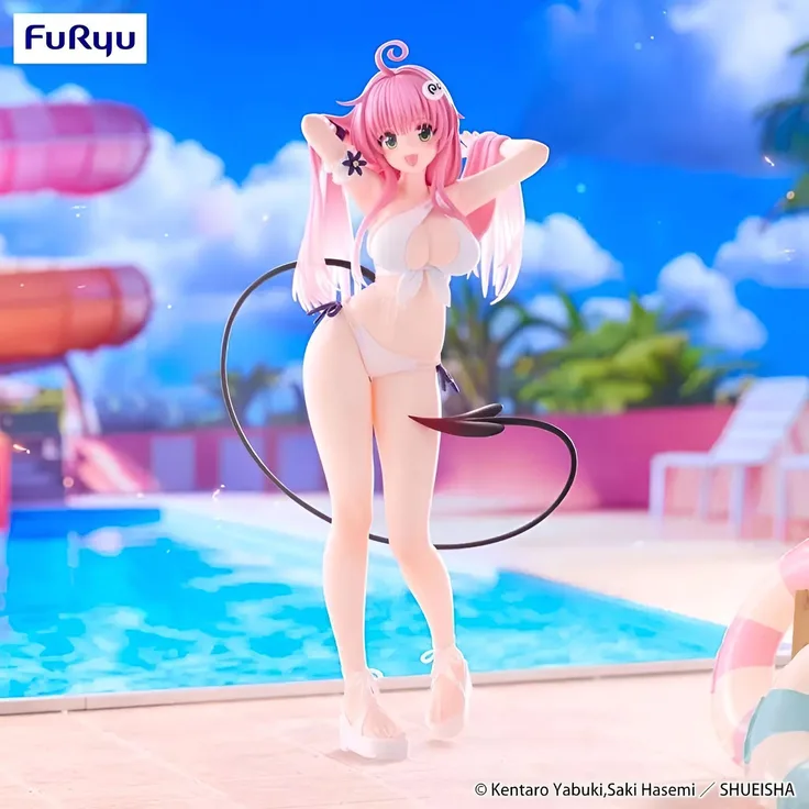 FuRyu To Love Ru Darkness Trio-Try-iT PVC Statue Lala Satalin Deviluke, 21 cm, detailreiche Figur in bedruckter Box