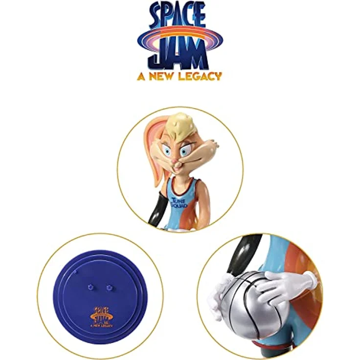 The Noble Collection The Noble Collection Space Jam 2 - Lola Bendyfig, flexible Sammelfigur, 19 cm hoch, offiziell lizenziert – Bild 4