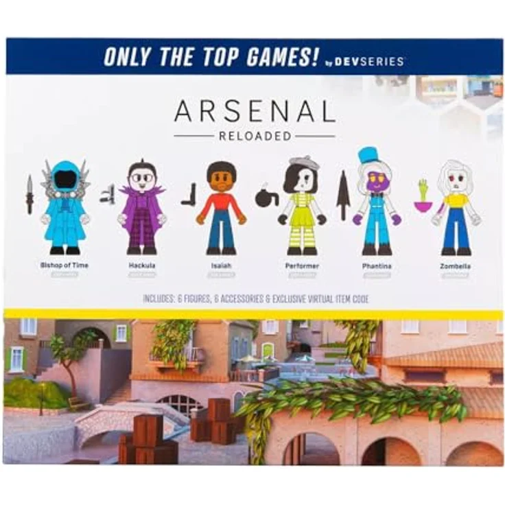 DevSeries Arsenal Reloaded: Rivals Figuren Pack, 6 bewegliche Actionfiguren mit Spielcode und exklusivem virtuellen Item – Bild 2
