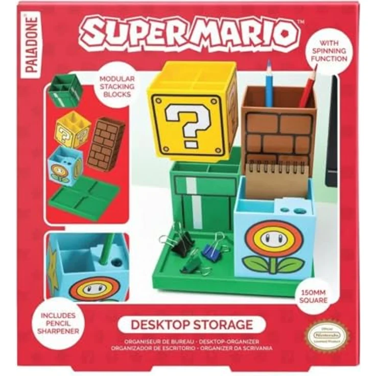Paladone Super Mario Schreibtisch-Organizer - Modulares Stiftehalter für Stifte- und Bleistiftaufbewahrung. – Bild 3