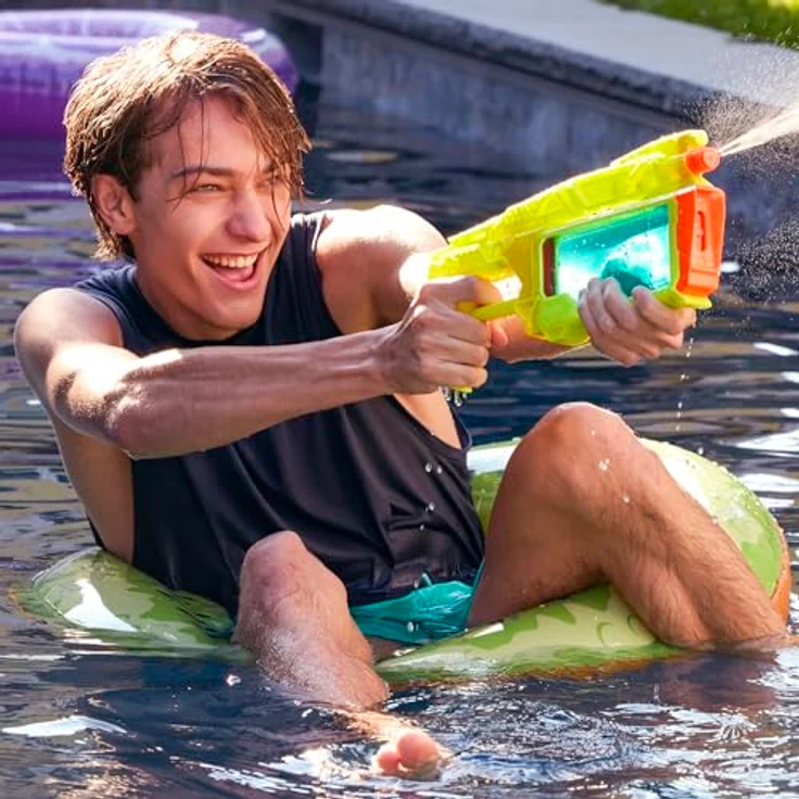 Nerf Super Soaker Dunk-Fill+, Wasserblaster mit 358 ml Tank für sofortige Befüllung, transparent – Bild 3