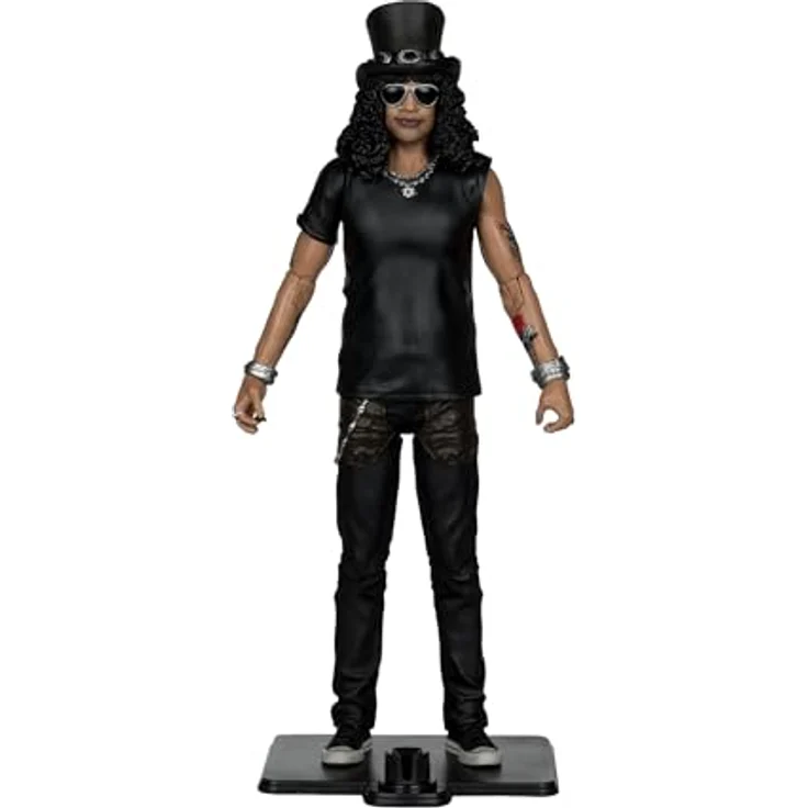McFarlane Toys Music Maniacs Rock Slash, 15,2 cm große Actionfigur mit Gitarre und nummeriertem Echtheitszertifikat – Bild 5