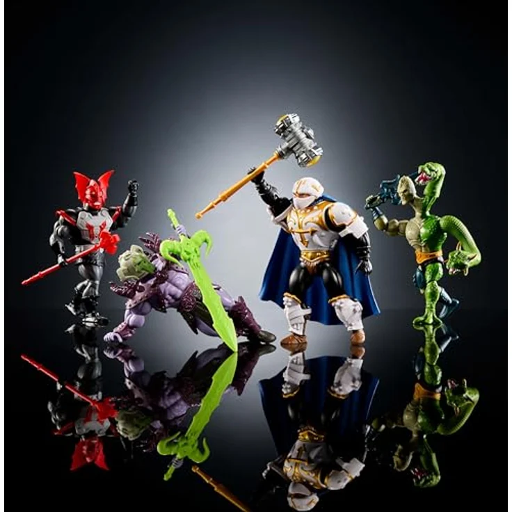 Masters of the Universe Origins Battle für Eternia, Actionfiguren-Set mit 4 beweglichen Figuren, 14 cm, inkl. Zubehör und Waffen – Bild 3