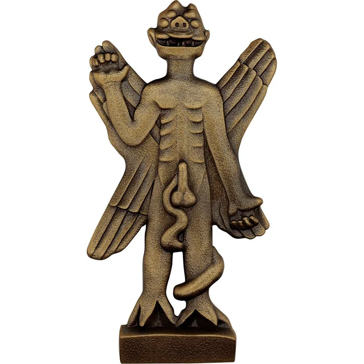 Fanattik Der Exorzist Metallbarren Pazuzu, Limited Edition, 20 cm, nummeriert auf 1973 Stück, inkl. Ständer in Fensterbox