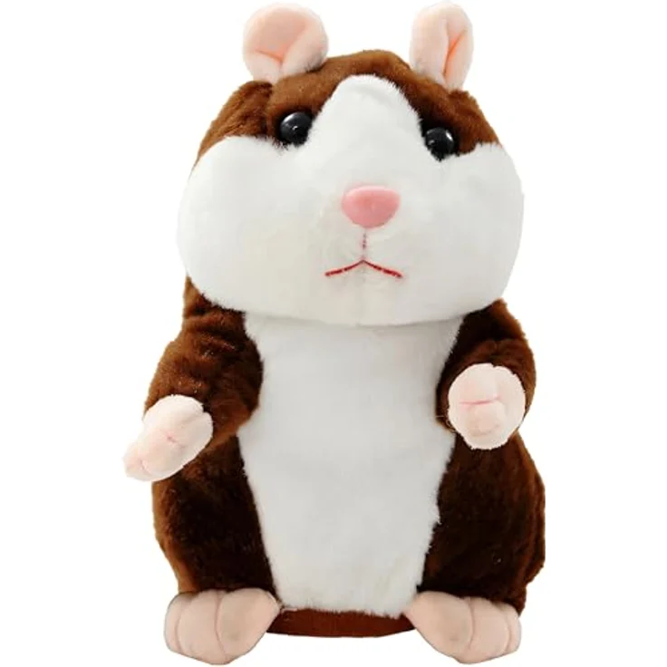 RETOO Sprechende Hamster Wiederholt Talking Plüschtier Elektronische, Lustige Kinder Stofftiere,Record Spielzeug Interaktives für Baby Kinder Kids, Early Learning, Geburtstagsgeschenk – Bild 2