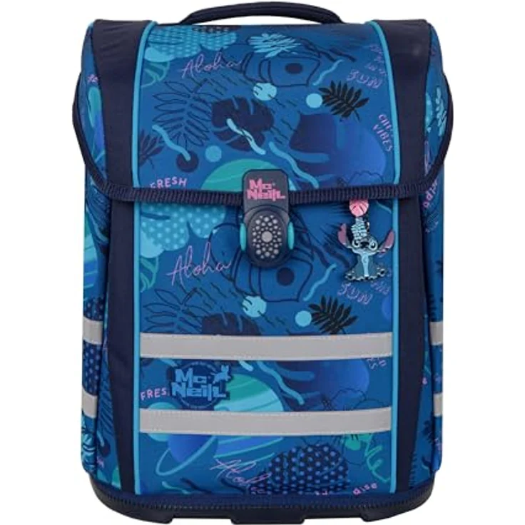 McNeill Schulranzenset PERFECTO, 5-teilig, Kollektion 2024, STITCH - robuster Rucksack für Schule mit praktischem Stauraum – Bild 3