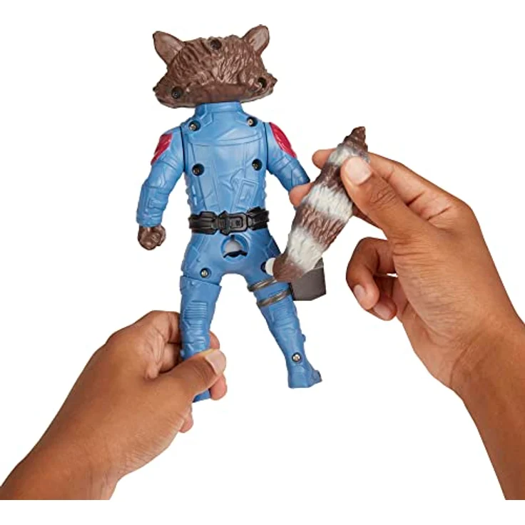 Marvel Press Guardians of The Galaxy Vol. 3, Marvel's Rocket Actionfigur mit beweglichen Augenbrauen, für Kinder ab 4 Jahren – Bild 4