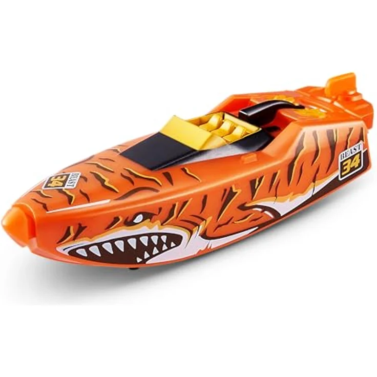 ZURU Robo Alive Robo Boats, Tiger Shark & Robo Shark Boat, Wasseraktivierte Spielzeugboote, 2 Pack, für Action und Wasserspaß – Bild 3