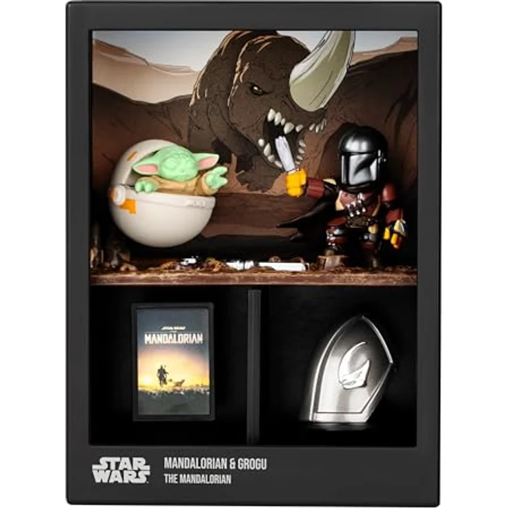 Fandrop SW03-Star Wars: The Mandalorian Diorama mit Figuren, Artefakten & Scene Marker, 4 Sammlerstücke zum Enthüllen – Bild 2
