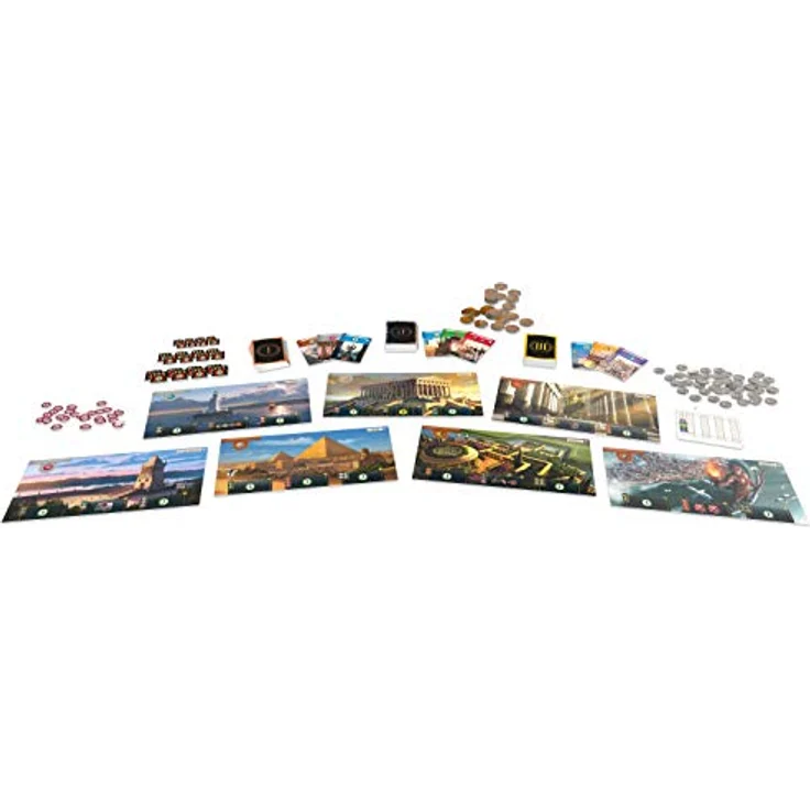 Enigma 7 Wonders V2, Brettspiel über antike Zivilisationen, für 3-7 Spieler, Norwegisch und Englisch, neue Regeln und Design, 30 Minuten Spielzeit – Bild 7