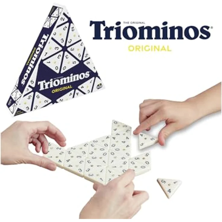 Goliath Triominos Original, Legespiel mit dreieckigen Spielsteinen für strategisches Kombinieren, ab 6 Jahren – Bild 3