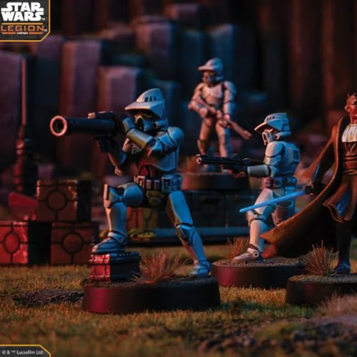 Atomic Mass Games Star Wars Legion - ARF Troopers, 8 Miniaturen mit Aufwertungskarten für die Galaktische Republik – Bild 5