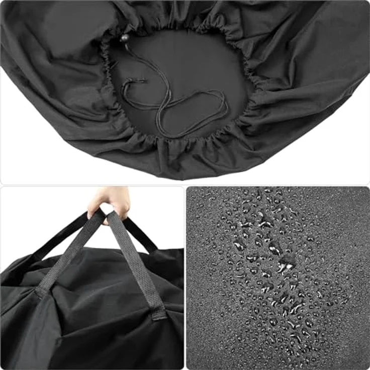 QWORK® Groß Transporttasche für Kinderwagen, 117 x 53 x 33 cm, robust & wasserdicht aus 420D Oxford-Stoff, inkl. Schultergurt – Bild 3