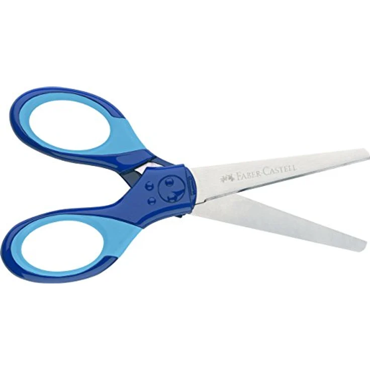 Schulschere blau R + L Faber-Castell – Bild 3