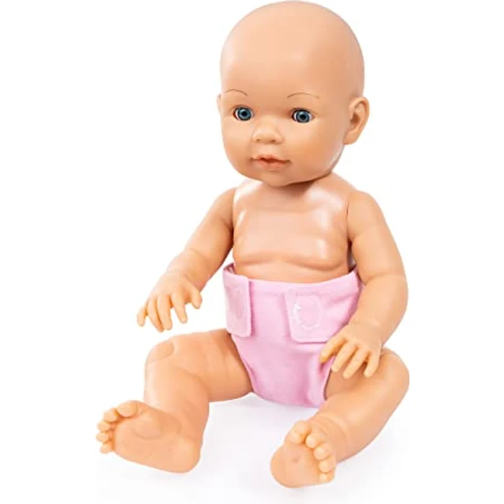 Bayer Design - 73098AA, Pupppen Stoffwindeln 4 Stück, rosa, weiß, grau – Bild 2