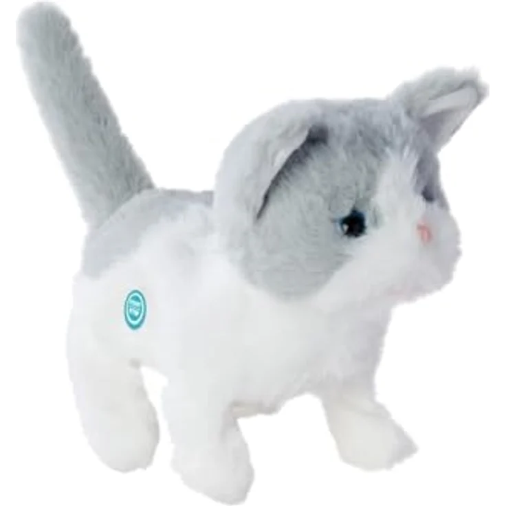 SIMBA TOYs PetZoo Kitty, Funktionsplüsch von ca. 19 cm, nicht für Kinder unter 3 Jahren geeignet – Bild 1