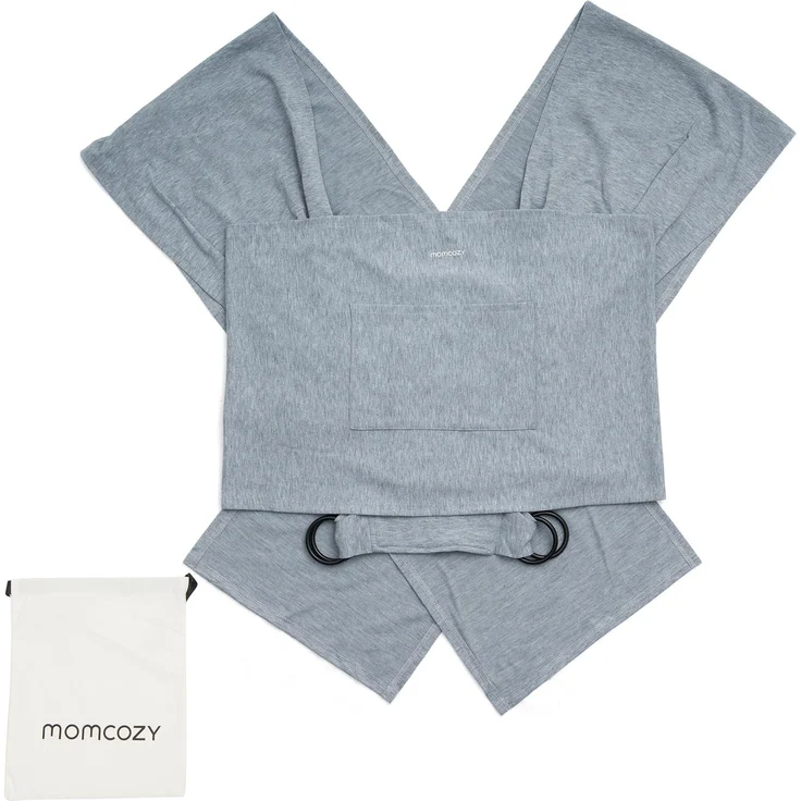 Momcozy Tragetuch, Baby Tragetuch mit verstellbarer Schnalle und atmungsaktivem Netzgewebe, ideal für den Sommer
