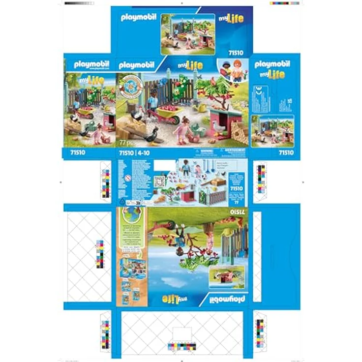 PLAYMOBIL 71510 Kleine Hühnerfarm im Tiny House Garten Spielset, Mehrfarbig, nachhaltig aus über 80% recycelten Materialien – Bild 9