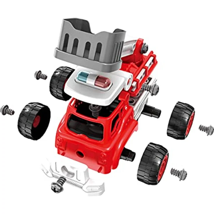 BUKI 9022 Feuerwehrauto RC, Spielzeugauto für Kinder, mit Funksteuerung und Schritt-für-Schritt-Anleitung, ab 3 Jahren – Bild 5