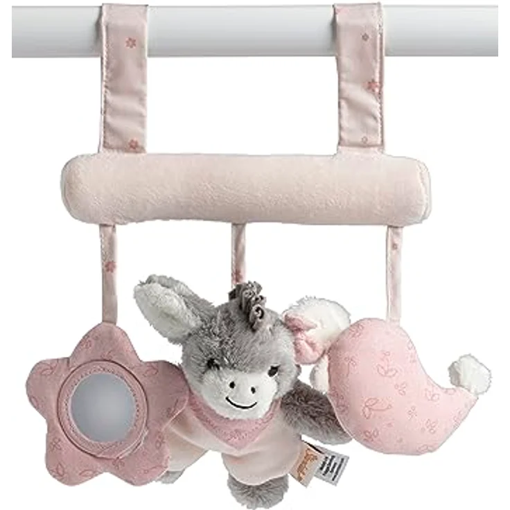 Sterntaler® Greifspielzeug Emmi Girl, Plüschspielzeug zum Aufhängen mit Rassel, Esel und Spiegelfolie – Bild 2