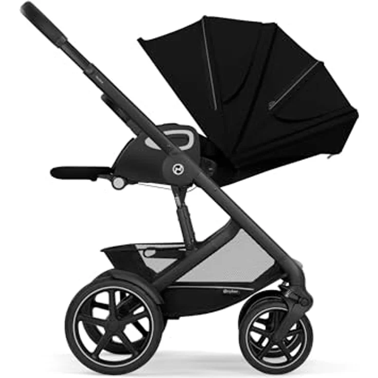 Cybex Talos S Lux, All-Terrain Kinderwagen mit pannensicheren Rädern und fortschrittlicher Federung, Moon Black – Bild 10