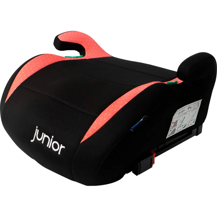 Petex Kindersitzerhöhung Max Plus, ab: 6 Jahren, ISOFIX-Befestigung & 3-Punkt-Gurt, ergonomisches Design, HDPE-Kunststoff, schwarz