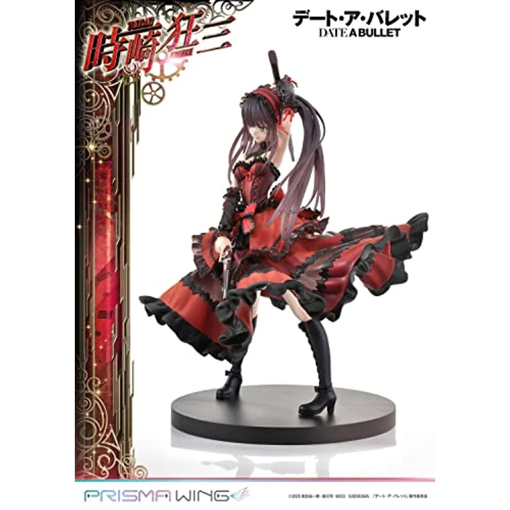 Prime 1 Studio Date A Live Fragment Date A Bullet Kurumi Tokisaki PVC Figur 1/7, 27 cm, rot-schwarzes Astral Dress – Bild 6