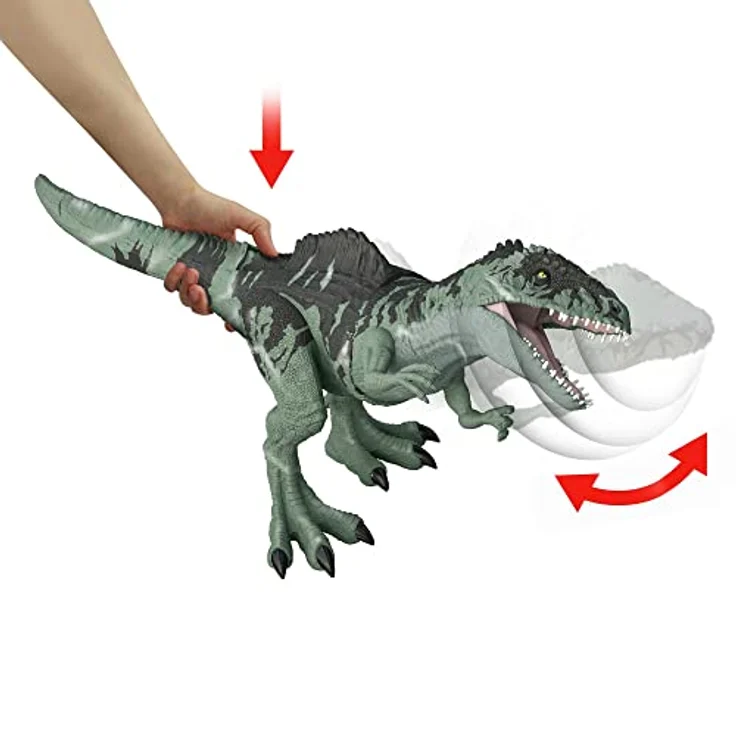Jurassic World GYW86 - Strike 'n Roar Riesen-Dino Giganotosaurus Spielfigur, beweglich mit Brüll- und Schnapp-Reaktion, mit AR-Funktion, Spielzeug für Kinder ab 4 Jahren - Preisvergleich – Bild 5