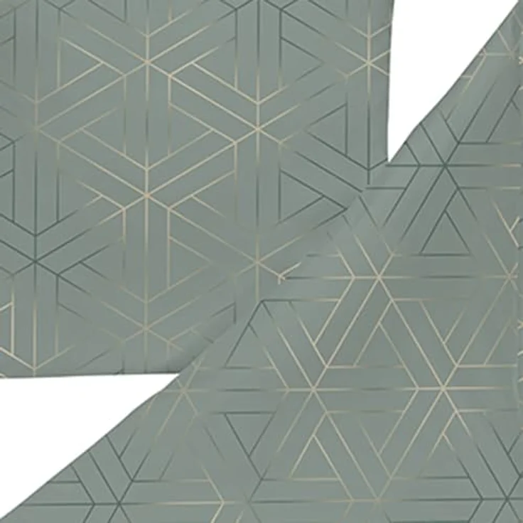ESTELLA Mako-Satin Bettwäsche 135x200 Luan Mint Uni Waben Rauten 7919-520, 100% Baumwolle, supergekämmt, umweltfreundlich, Öko-Tex Standard 100 – Bild 3