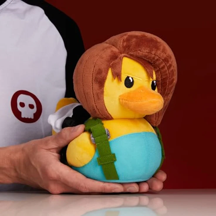 TUBBZ TUBBZ Plüsch: Resident Evil - Jill Valentine Cosplay-Gummiente, Weiches Plüschtier, ca. 23 cm, Maschinenwaschbar – Bild 2