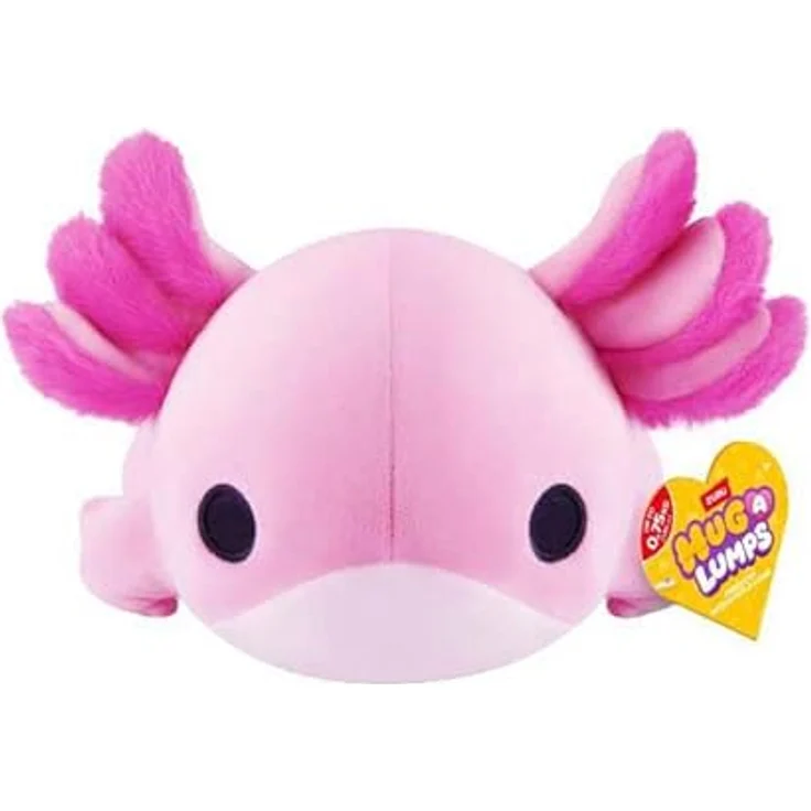 Zuru Hug-a-Lumps Axolotl, beschwertes Plüsch Kuscheltier 35 cm, super-soft und beruhigend – Bild 2