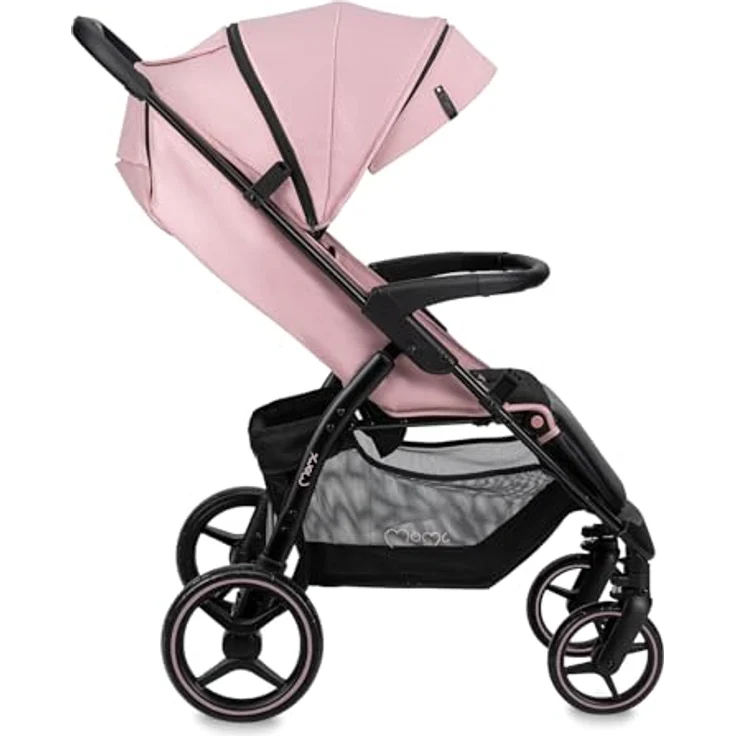 MoMi Kinder-Buggy Miya, Einhand-Faltsystem, große EVA-Räder, XXL-Verdeck, inkl. Zubehör bis 22 kg – Bild 15