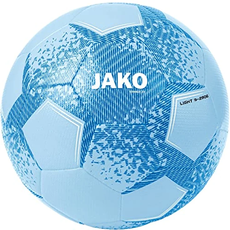 JAKO Unisex Lightball Striker 2.0, Handgenähter Spiel- und Trainingsball, Lightblue, Größe 3
