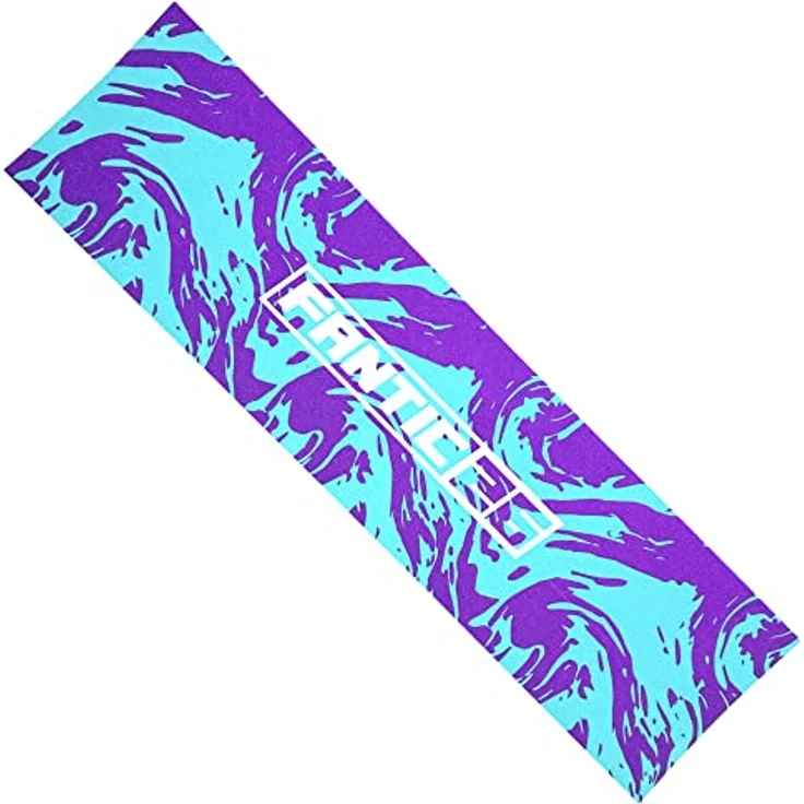 Fantic26 Stuntscooter Fantic26 Stunt-Scooter Griptape 58,5cm x 15,5cm Swirl Lila/Türkis, reißfestes/wasserfestes PVC Material, ultimativer Grip, kinderleichte Montage – Bild 2