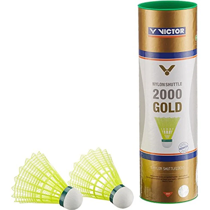 VICTOR® Badmintonball SHUTTLE 2000, Gelb, langsam – Bild 2