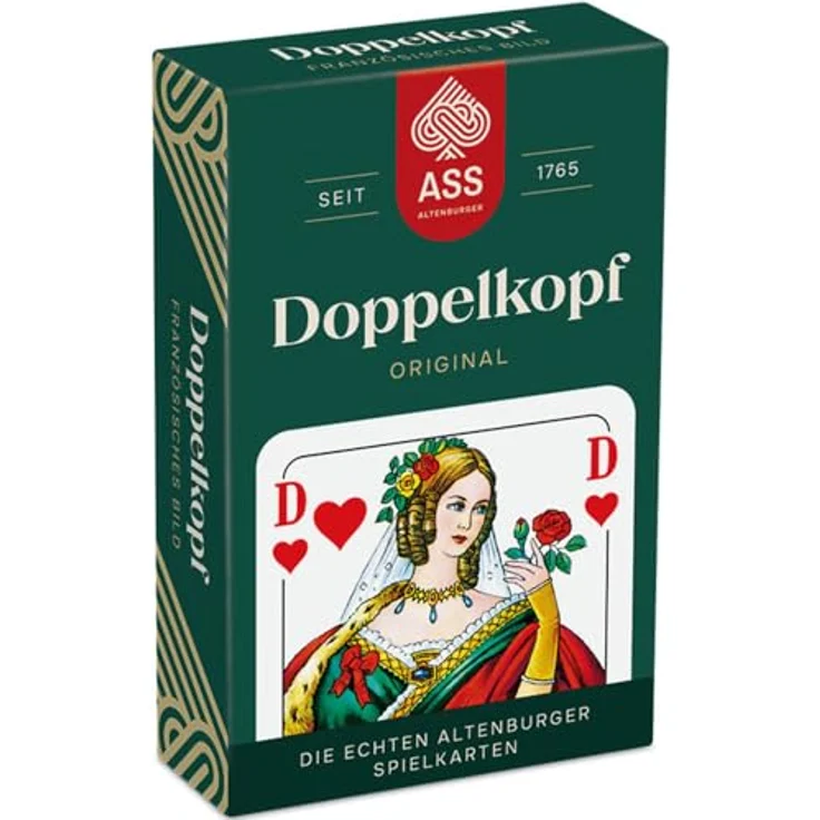 ASS Altenburger 10045031-0001 FSC Doppelkopf, französisches Bild, in Faltschachtel, White, umweltfreundliche Spielkarten – Bild 1
