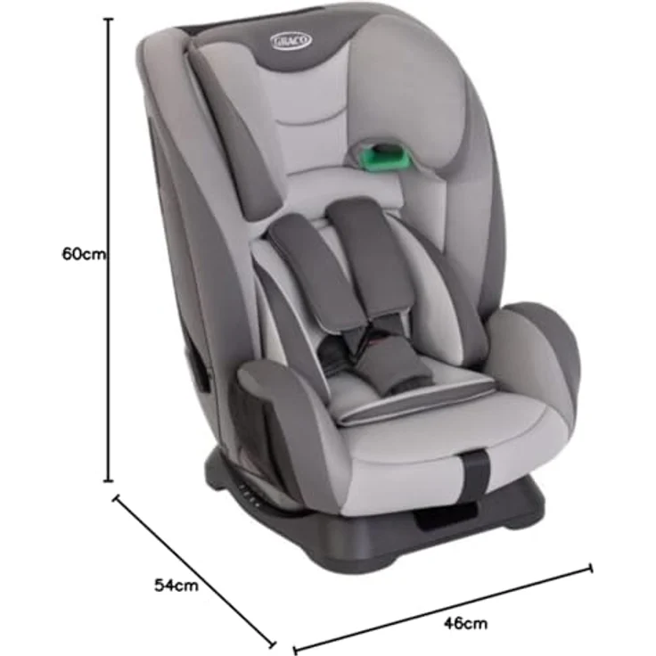 Graco FlexiGrow R129 Quartz, Kindersitz mit Seitenaufprallschutz, verstellbarer Breite für Kinder von 15 Monaten bis 12 Jahren, ECE R129/i-Size Norm – Bild 8