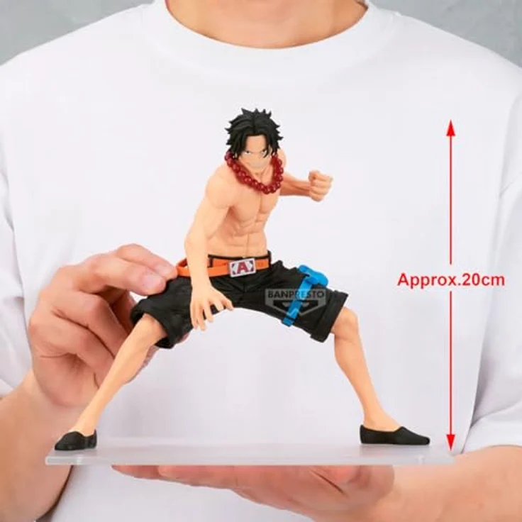 Banpresto Portgas D. Ace One Piece BP29392P Actionfigur, 20 cm, Mehrfarbig, aus PVC, ideal für Anime-Sammler – Bild 3