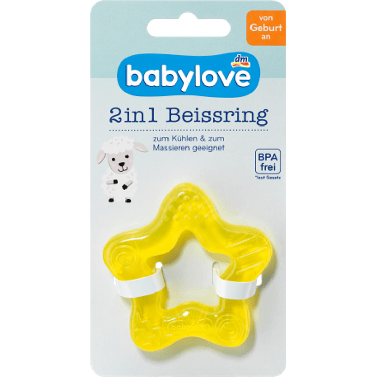 Babylove 2in1 Beißring, Stern