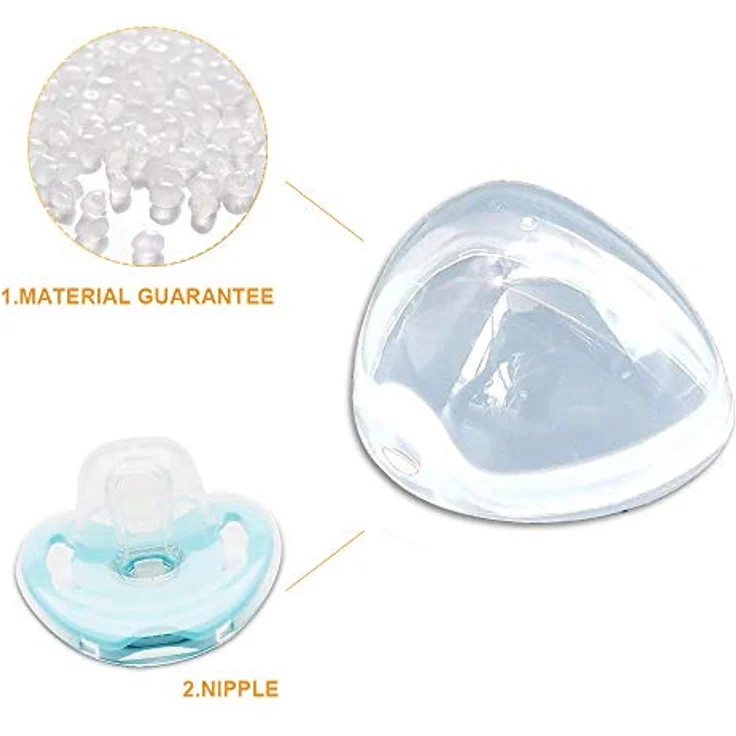 Dummy Case 5Pcs Transparent Pacifier Case Pacifier Holder Box BPA-Free Nipple Shield Case for Travel and Home – Bild 4