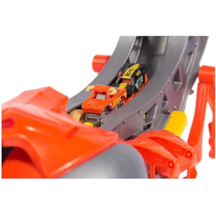Monster Jam El Toro Loco Venom Velocity Scorpion, Spielset mit 2 Druckguss-Trucks und verstellbarer Rampe, Maßstab 1:87 – Bild 9