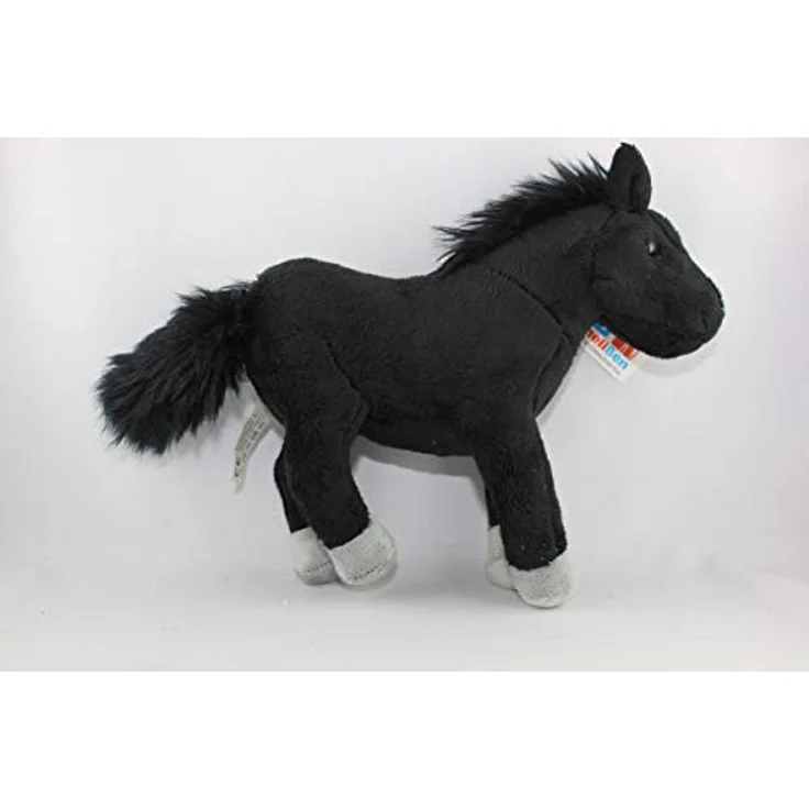 Cornelissen 1017210 Pferd Schwarz Plüsch Stofftier 19cm Waschbar bis 30 Grad – Bild 1