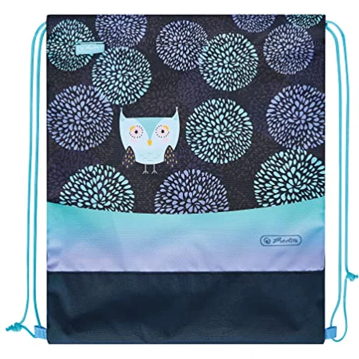 Herlitz UltraLight Plus Flower Owl Schulranzen, blau/lila, inkl. 16 tlg. Schüleretui, Faulenzermäppchen, Sportbeutel – Bild 5
