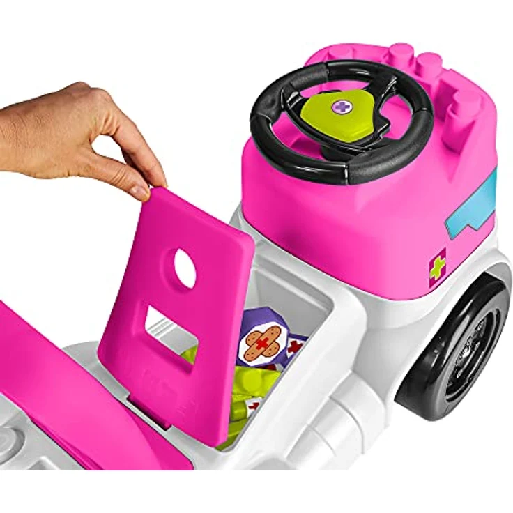 FEBER Motofeber Blocks Ambulance 2 Jahr(e) 4 Rad/Räder Pink Weiß – Bild 4