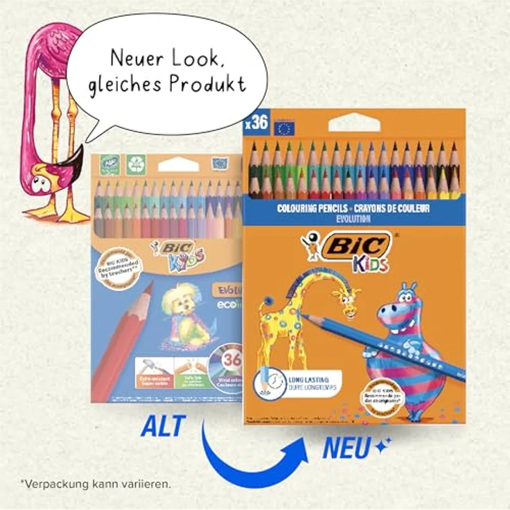 Bic Kids 950526 Buntstift ECOlutions EVOLUTION 36 Stück 36 Farben sortiert – Bild 3